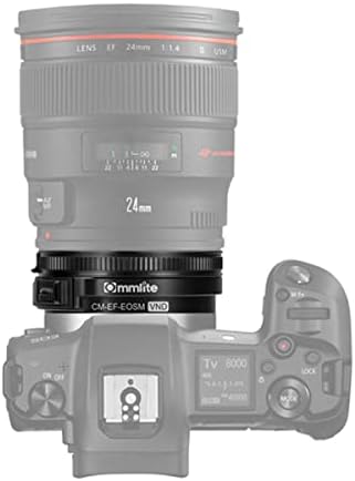 Адаптер за монтирање на леќи за автоматски фокус на CommLite за леќи за канон EF-Mount до камера EF-M-Mount со променлива ND филтер