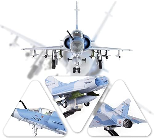 Ханганг 1/100 Мираж 2000 борбен авион метал модел на модел на воен авион модел диекаст модел за собирање или подарок