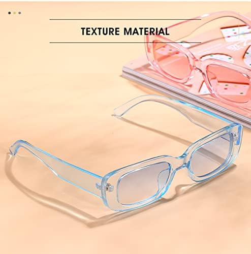Икано ретро -правоаголник очила за сонце за жени мали квадратни рамки трендовски Y2K 90 -тина црни очила за сонце