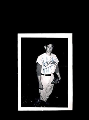 Nyони Клипштајн потпиша гроздобер оригинал во 1950 година 5x4 Фото -автограм Чикаго Cubs