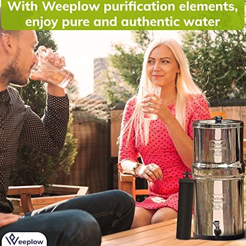 Weeplow® - 2 Bb9 Филтри За Вода Компатибилни Со Гравитациони Системи За Филтрирање На Вода, Замена На Елементи За Прочистување За Патување,
