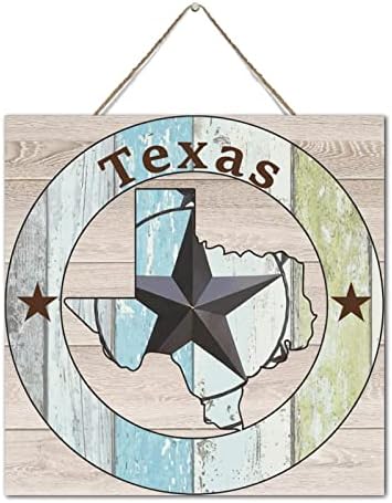 Autravelco Texas Lone Star Home Map Map Dood Signs Disprised Table Primitive Decor Decor Decor Durken