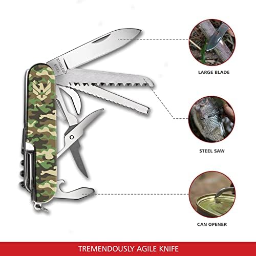 Швајцарски Орел Командо Мулти-Алатка Армиски Нож-Пакети 12 Алатки Во Вашиот Џеб