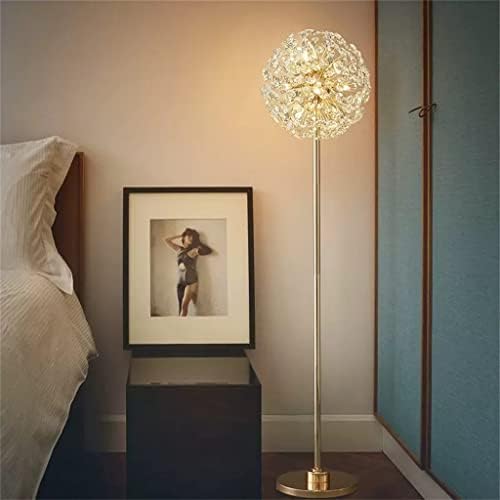 ZSEDP Кристална подна ламба дневна соба декорација атмосфера софа ламба за кревет под подот