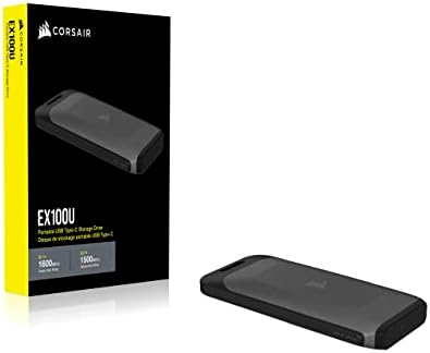 CORSAIR EX100U 4tb Пренослив USB Тип-C Складирање Диск-Blazing-Брзо Складирање На БИЛО КОЈ КОМПЈУТЕР/Mac/Конзола, Gen2 x2 Конекција, До 20Gbps,