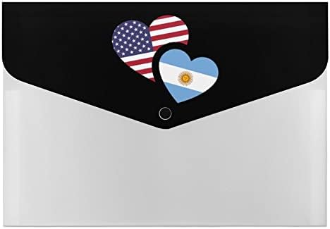 Аргентина Американско Знаме Проширување На Папката Со Датотеки Џеб Слатки Отпечатоци Папки За Поднесување Што Може Да Се Прошират Хармоника