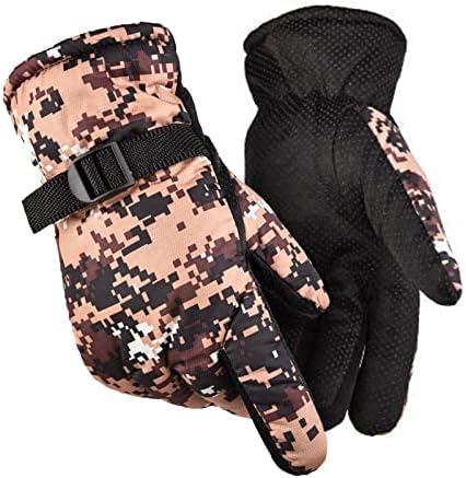 QVKARW Зимска ракавица на отворено, нараквица за ветровито, скијање на скијање маскирна топла планинарска ракавица, ракавица
