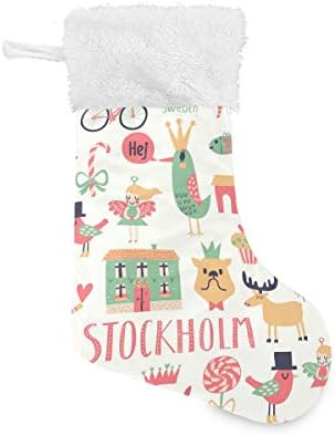 Концепт на Пимилагу Стокхолм Божиќни чорапи 1 пакет 17,7 , виси чорапи за Божиќна декорација