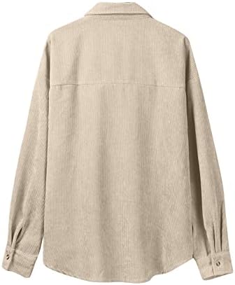Копчиња Туника празнични јакни жени памук со долги ракави блуза цврста лаптоп бизнис пријатна едноставна фит блузи