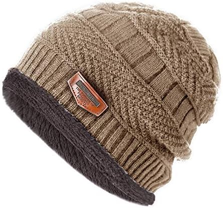 Гуангиуан плетена капа со лесни преголеми модни кабелски капачиња, Beanie Hat Watch Watch Hat Sturning Rishing Fisherman Beanie