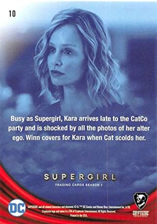 2018 Cryptozoic Supergirl Сезона 110 доцна на официјалната картичка за тргување со партијата во НМ или подобар кондитон