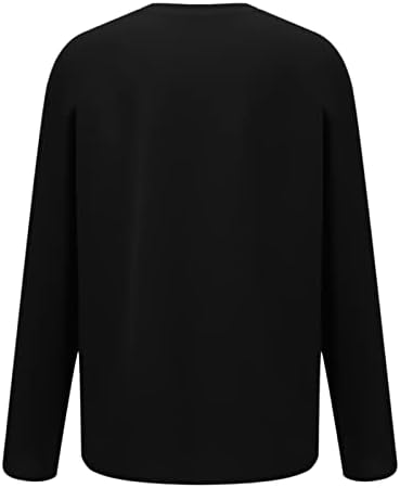Pulенски екипаж пуловер црвено вино стакло графички маици обични долги ракави џемпери преголеми блузи врвови