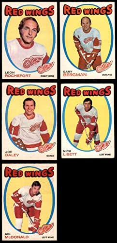 1971-72 О-пи-чие Детроит Црвено крилја тим сет Детроит Црвени крилја екс/МТ црвени крилја