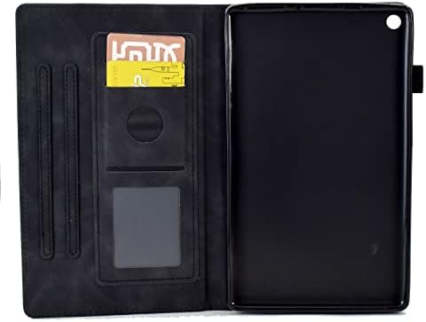 Таблет компјутер кутија компатибилен со Kindle Fire HD8 Case /2017/2018, премиум кожени куќишта Тенок преклопување на фолио покритие заштитно