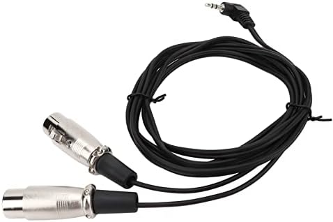 Двојна женска женски XLR до 3,5 mm y сплитер кабел, 3,5 mm y сплитер кабел алкали отпор Лесен слаб губење на сигналот за микрофони