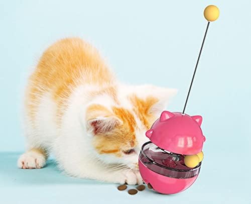 Мачки храна за храна играчки играчки за храна за мачки третираат играчки мачки играчки биланс топка мачка бавно паметен интерактивен фидер