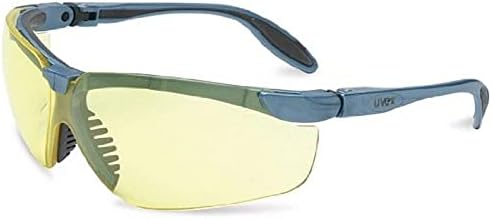 Uvex s3722x генеза тенок безбедносен очила, сина сива рамка, килибар УВ екстремни леќи за анти-магла