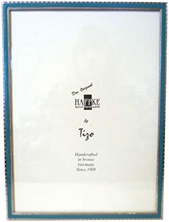 Тизо Хафке 2,5 x 3,5 тиркизна емајл сребрена рамка