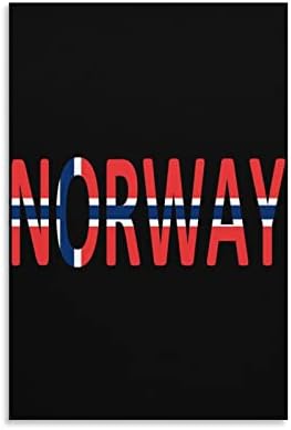 Норвешка знаме печатено сликарство wallидни уметности модерни уметнички дела вертикална висина слика за декорација на домови во