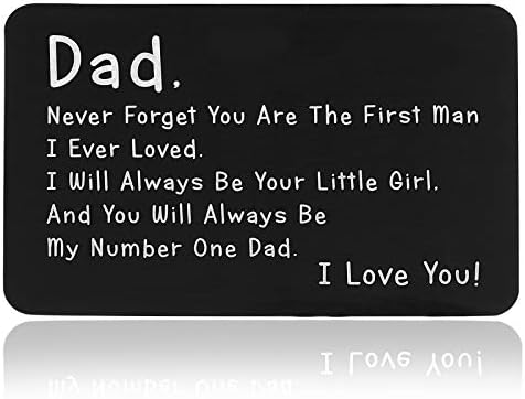 Те сакам на татко подарок од ќерка за татко сопруг Божиќ роденден на денот на таткото на таткото, вметнете картичка за тато за очув да биде татко