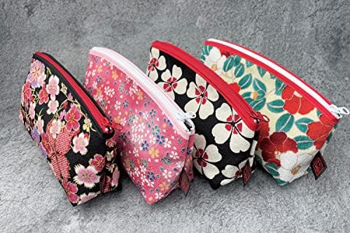 Тера Дистрибуција Мала Торба За Шминка За Чанта [Направена Во Јапонија] Традиционален Дизајн На Едо Комон Симпатична Козметичка Торбичка )