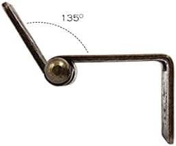 ZSEDP 135 степени Отворен мебел шарки за тешка врата на вратата за кујнски кабинет Антички бронзена боја железо со бесплатни завртки