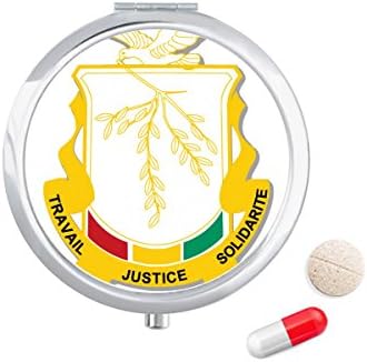 Гвинеја Африка Национален Амблем Пилула Случај Џеб Медицина Кутија За Складирање Контејнер Диспензерот