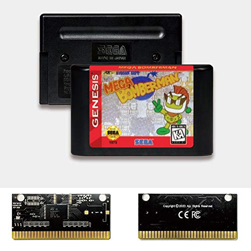 АДИТИ МЕГА БОМБЕРМАН - САД Етикета Флешкит Д -р Електролес злато PCB картичка за Sega Genesis Megadrive Video Game Console