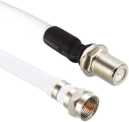 uxcell RG6 Coax кабел f тип машки до тип женски коаксијален кабел 10 стапки