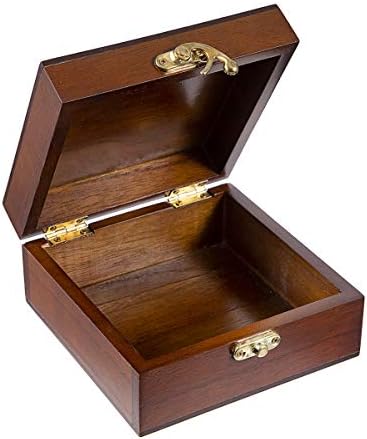 David David Tutera Мала кутија за дрвени дрвени дрва: Wishes за среќната двојка, еспресо финиш, 4,875 x 2,5 инчи