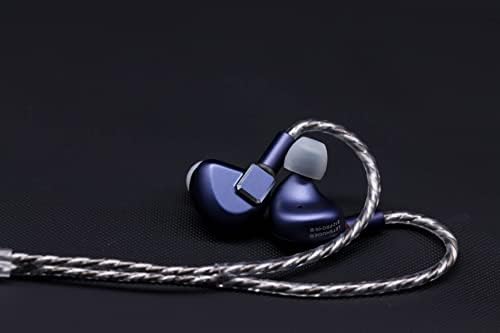 Linsoul LETSHUOER S12 Pro 14,8 mm Рамни Iems Hi-Fi Слушалки Со Одвојливи Сребрени Монокристални Бакарни Кабли Заменливи 2,5 mm / 3,5