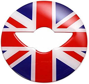 Xotic Tech волан 3D Union Union Jackек на налепница на декорацијата на знамето на Велика Британија Компатибилен со Mini Cooper F54