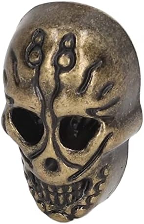 Копче за череп на Оумефар, DIY правејќи череп на духови за забивање 50 сетови единечен 25x16mm цинк легура за електропланирање на легури