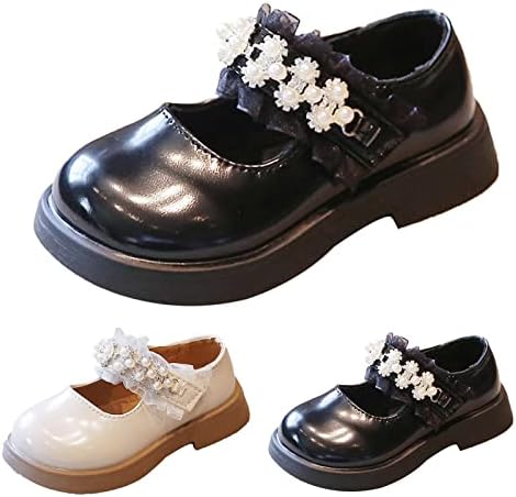 Мода пролет и лето деца обични чевли девојки кожни чевли фустани чевли дебели стапала удобни рамни сандали