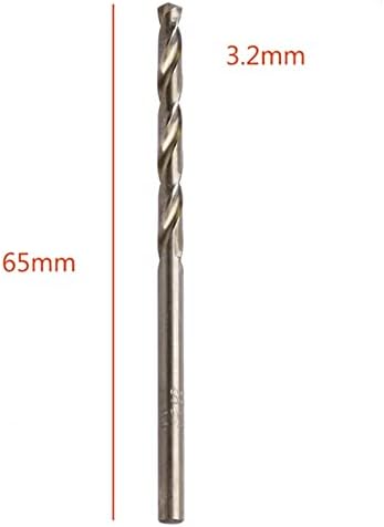 Планински мажи ТВИСТ ДИСТ 10 парчиња/Поставете 3,2 mm M35 Triangle Shank HSS-Co Cobalt Twist Drib Spiral Drill