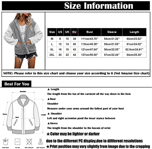 Женска руно јакна 2023 година, женска руно јакна лабава топла класична лента за зимска качулка долг врв