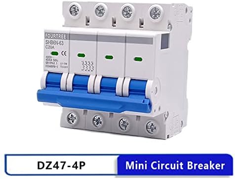 Tioyw DIN Rail Mini Circuit Breaker 4 Pole 400V ~ Дистрибуција на прекинувач за воздух во домаќинството Механичка опрема за моторна опрема