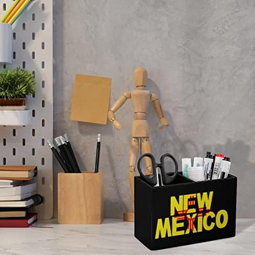 Ново место во Mexicoу Мексико, држач за молив за молив, канцеларија за канцеларија, штанд со две оддели црно