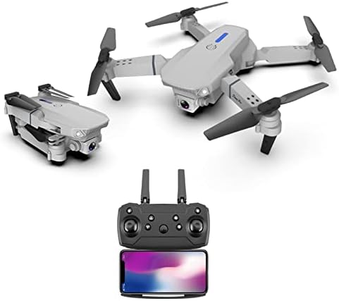 Дрон со камера за возрасни деца, 1080p HD двојна камера FPV Drone далечински управувач со хеликоптерски играчки подароци за момчиња