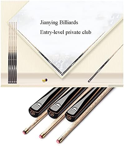 Yangbo Billiard Pool Cue 57inch, 1/2 Split Handmade Snooker Cue, единечен истрел, Billiard Billiards Stick 19oz со рачка за продолжување/кутија/знак