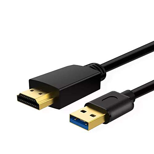 Bukeer USB До HDMI Адаптер Кабел За Mac iOS Windows 10/8/7/Vista/XP, USB 3.0 ДО HDMI Машки HD 1080p Монитор Дисплеј Аудио Видео Конвертор Кабел
