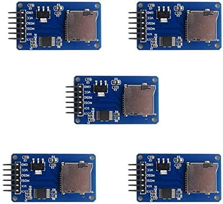 Treedix 10pcs Модул Mini TF картичка Прочитајте и напишете микро SD картичка SPI интерфејс компатибилен со Arduino