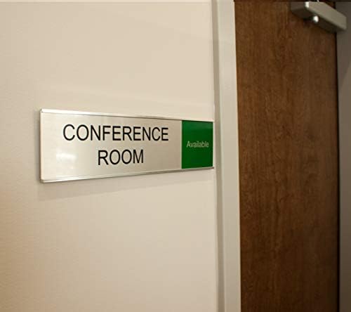 Знак за лизгање на конференција 12 x 3, сребро-црвена/зелена
