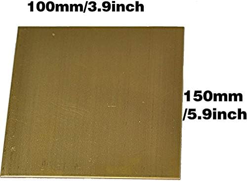 Nianxinn метална тенка лим фолија плоча Бакарна метална плоча 4 mmx 100 x 150 mm исечени чаршафи со бакарни метални плочи
