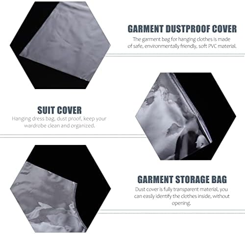 Деловен Костум За Организатор На Облека кабилок Опфаќа Проѕирни Чанти За Облека Навлаки За Облека: Висечки Чанти за Облека 6 парчиња