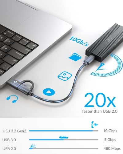 USB C ДО USB C/Кабел-1ft, Afterplug superspeed 10GBPS USB3. 2 Gen 2 СО 60w PD Кабел За Полнач За MacBook Pro/Air, iPad Pro/Air/Mini, Samsung