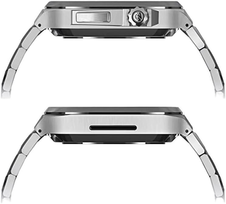XNWKF 44mm 45mm Часовник Замена На Случај Бенд За Apple Часовник Бенд, Луксузен Бенд За Часовник Ремен Случај за Iwatch Серија