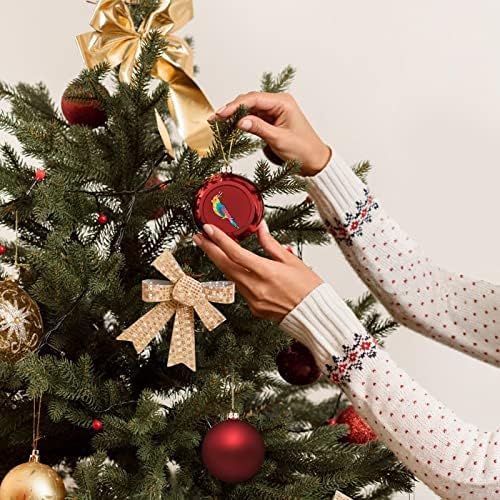 ВИЕ ДИЕ КОКЕТИЕЛ Божиќна топка ShatterProof виси украси за украси за забави од камин од дрво 1 парчиња 1 парчиња