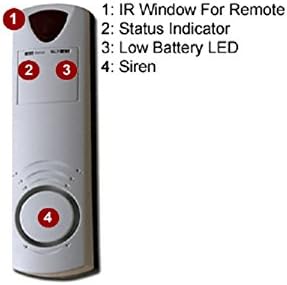 Аларм за контакт со безжичен прозорец на вратата со IR далечински управувач + режими за аларм/чима