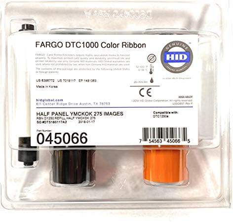 Оригинален OEM | Fargo DTC1000 Боја Лента | Половина Панел ИМКОК 275 Слики Пополнете